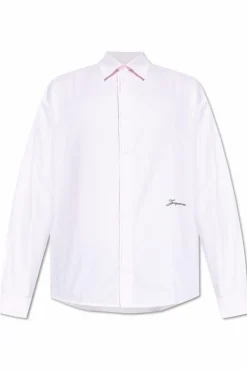 Jacquemus RÓŻOWY Gładka koszula