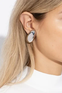 Jacquemus SREBRNY Okrągłe klipsy