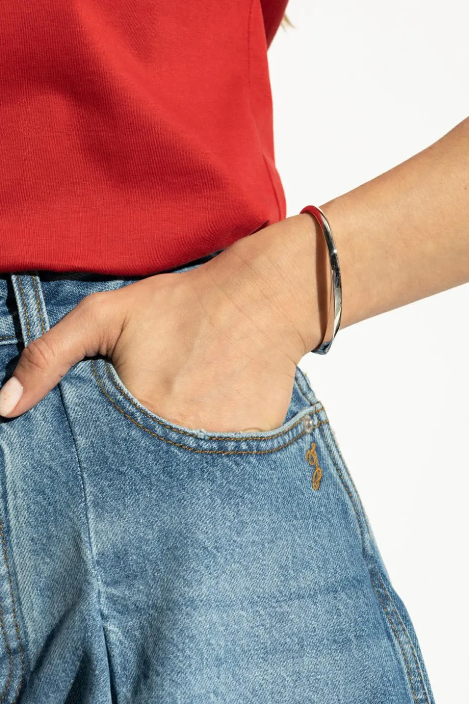 Jacquemus SREBRNY Srebrna bransoleta