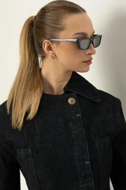 Jacquemus SZARY Okulary przeciwsłoneczne