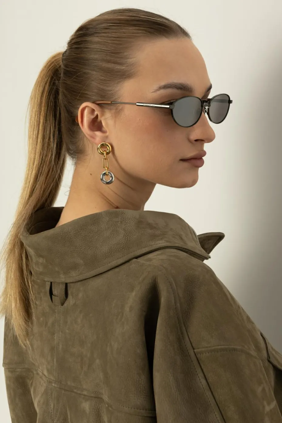 Jacquemus SZARY Okulary przeciwsłoneczne