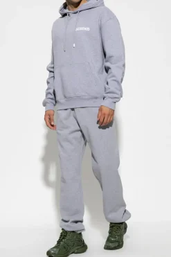 Jacquemus SZARY Spodnie dresowe z logo