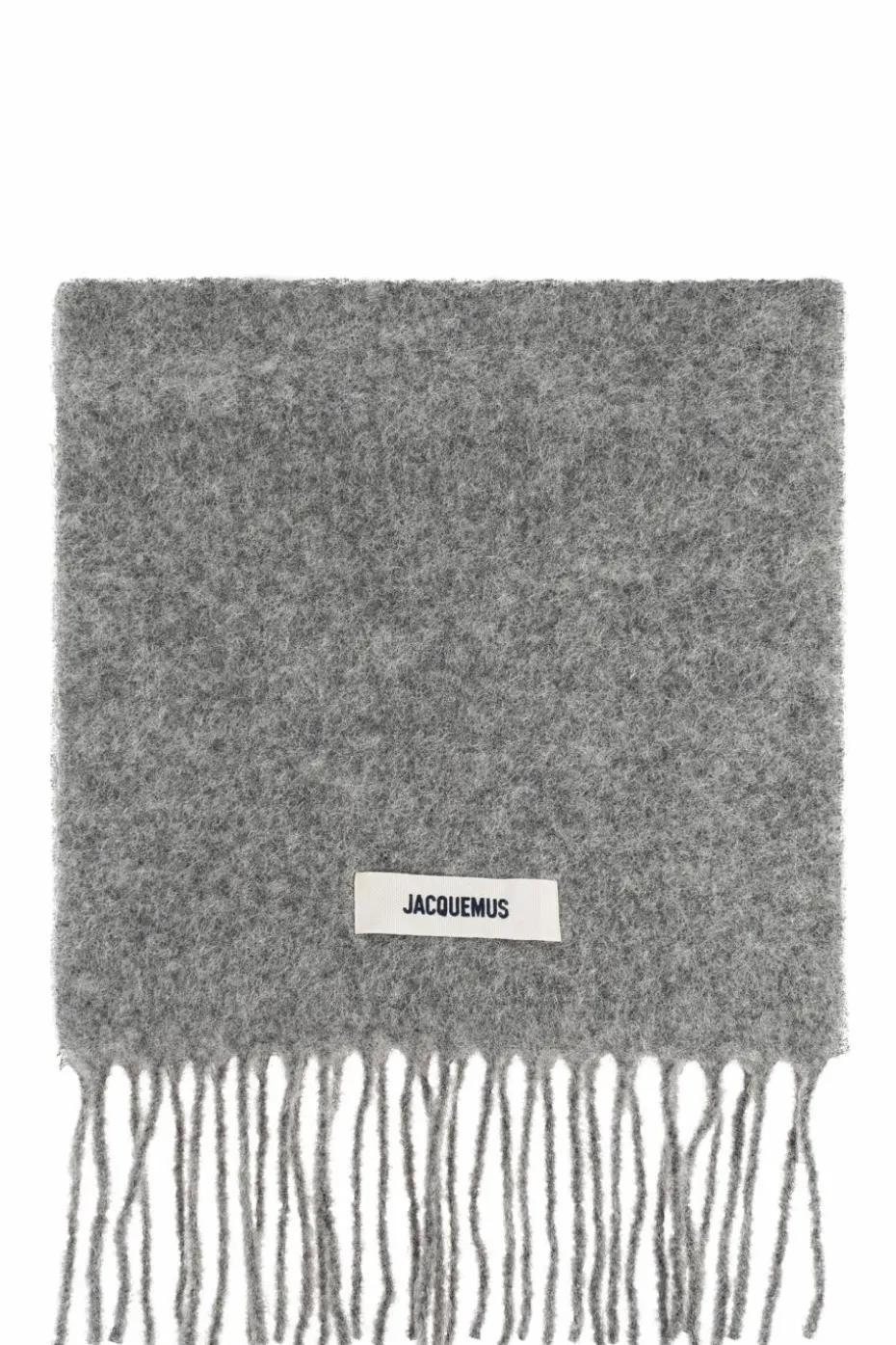 Jacquemus SZARY Szal z naszywką z logo