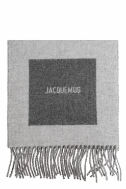 Jacquemus SZARY Wełniany szal
