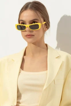 Jacquemus ŻÓŁTY Okulary przeciwsłoneczne