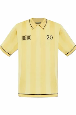 Jacquemus ŻÓŁTY Polo ze wzorem