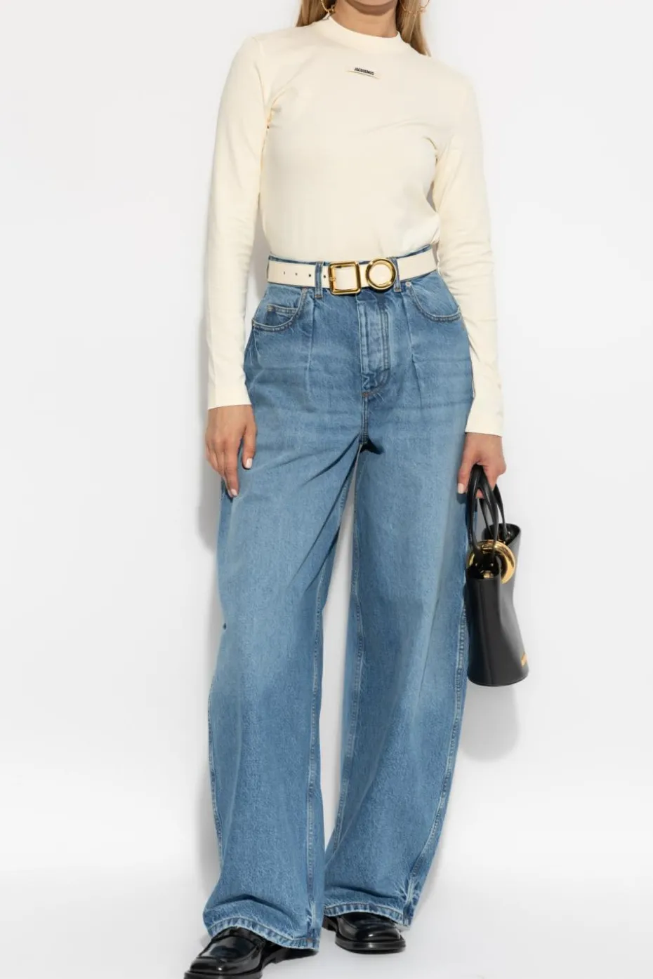 Jacquemus ŻÓŁTY T-shirt z logo