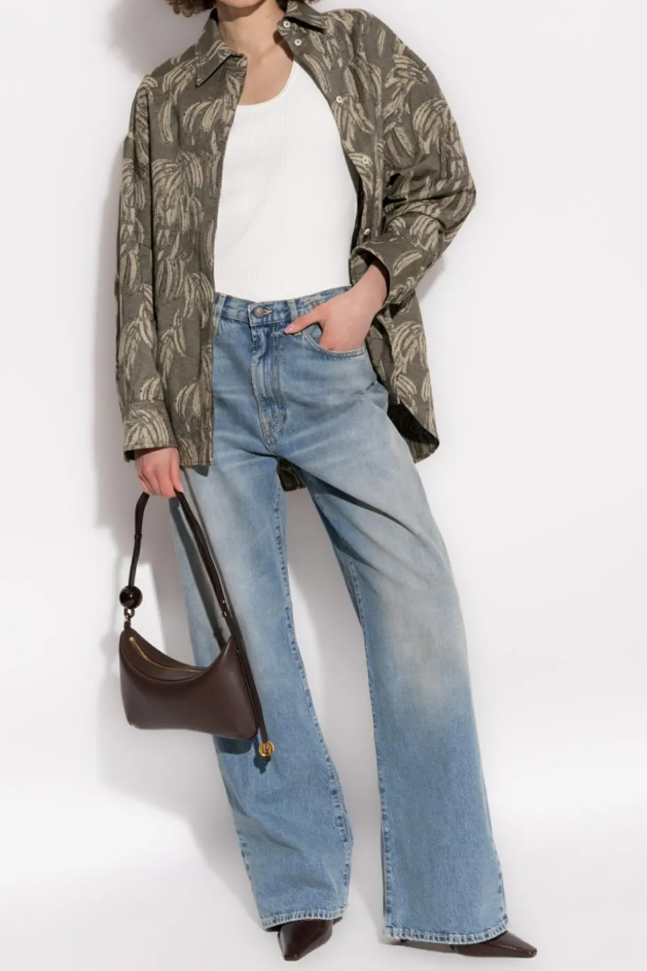Jacquemus ZIELONY Koszula o kroju `oversize`