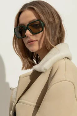 Jacquemus ZIELONY Okulary przeciwsłoneczne `Cabana`