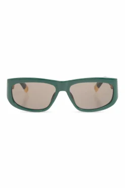 Jacquemus ZIELONY Okulary przeciwsłoneczne