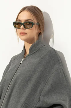 Jacquemus ZIELONY Okulary przeciwsłoneczne
