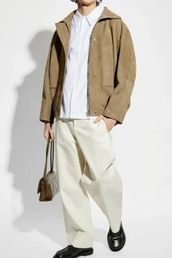Jacquemus ZIELONY Skórzana kurtka