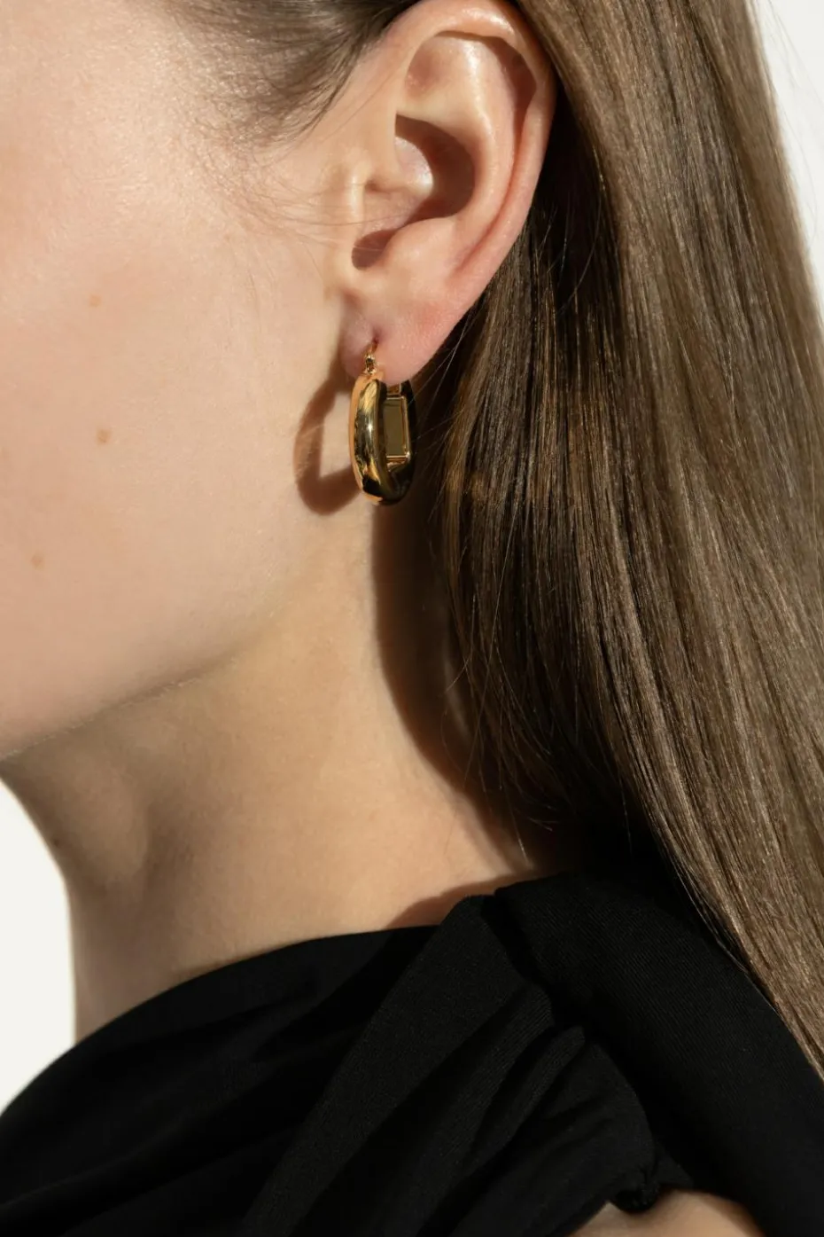 Jacquemus ZŁOTY Kolczyki `Rond Carré`