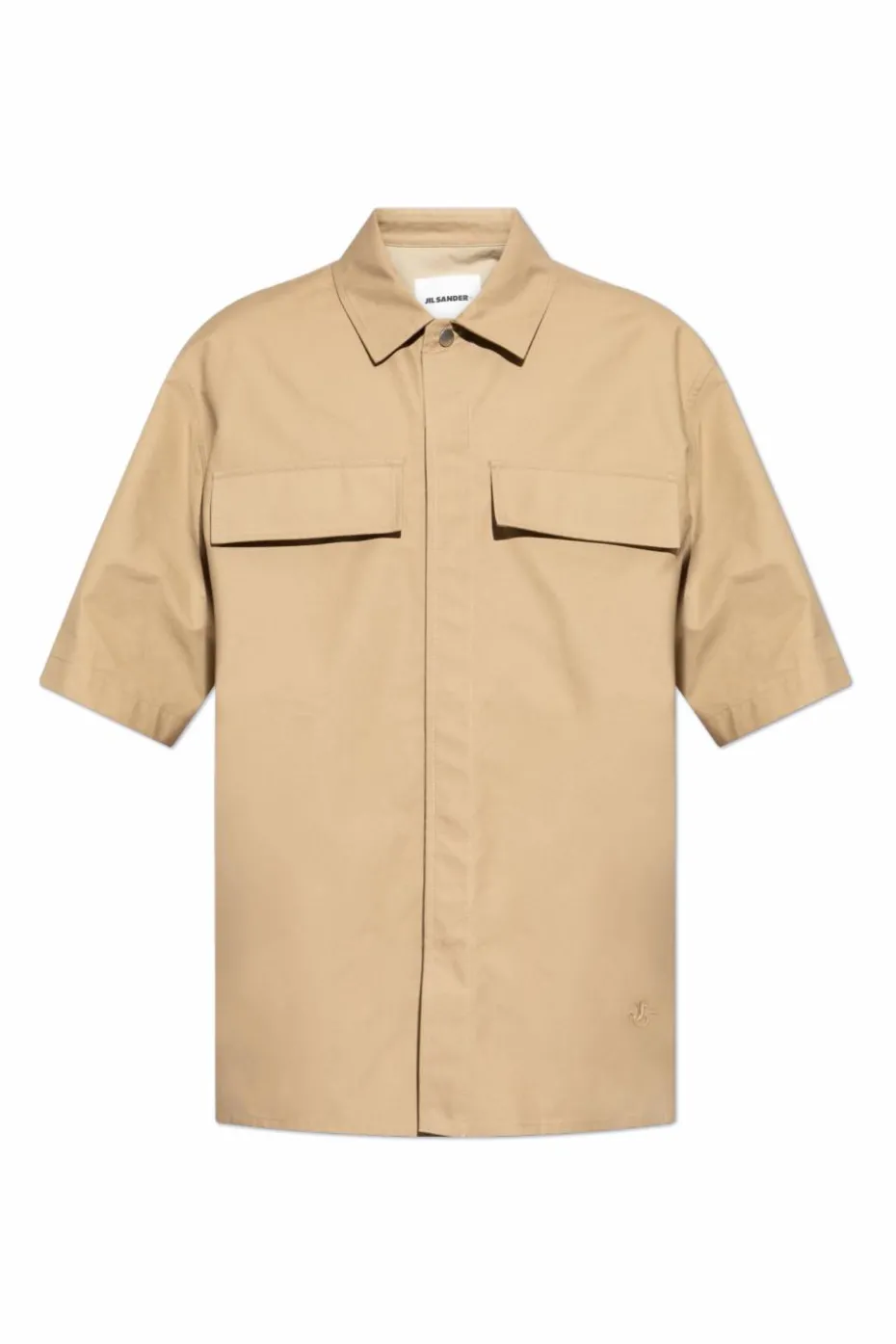 JIL SANDER+ beżowy Koszula z krótkimi rękawami