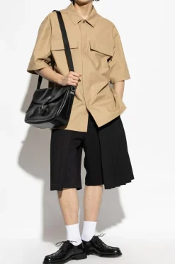 JIL SANDER+ beżowy Koszula z krótkimi rękawami