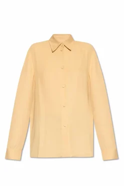 JIL SANDER beżowy Koszula o luźnym kroju