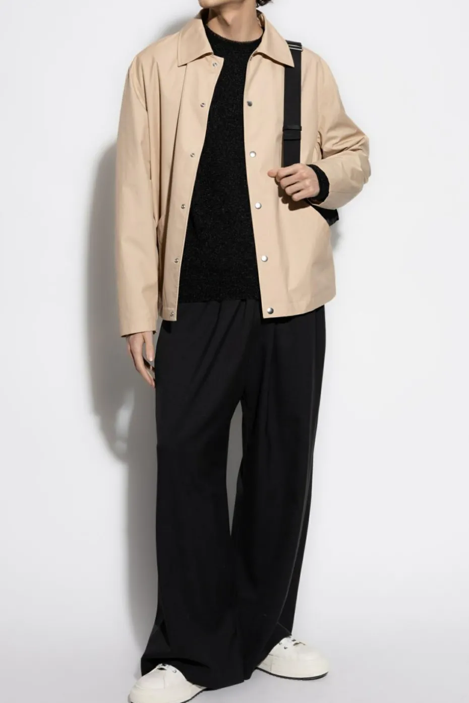 JIL SANDER beżowy Kurtka z logo