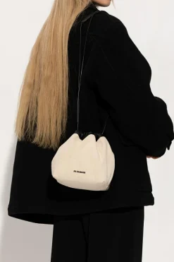 JIL SANDER beżowy Torba na ramię typu ‘bucket’