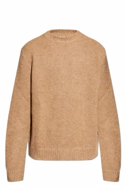 JIL SANDER+ beżowy Wełniany sweter