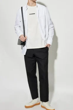 JIL SANDER BIAŁY Bawełniana koszula