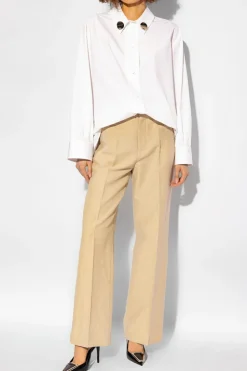 JIL SANDER BIAŁY Bawełniana koszula