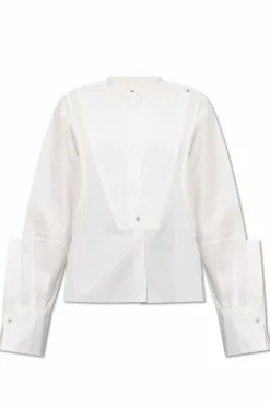 JIL SANDER BIAŁY Bawełniana koszula
