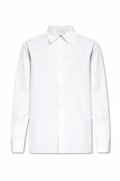 JIL SANDER BIAŁY Bawełniana koszula