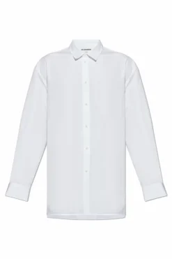 JIL SANDER BIAŁY Koszula z logo