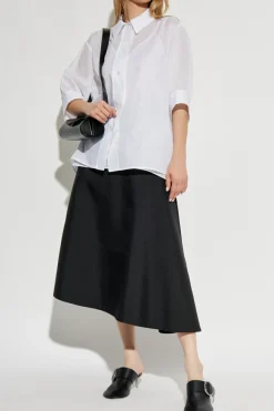 JIL SANDER BIAŁY Koszula z krótkim rękawem