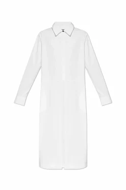 JIL SANDER BIAŁY Koszulowa sukienka