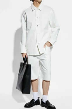 JIL SANDER BIAŁY Kurtka jeansowa