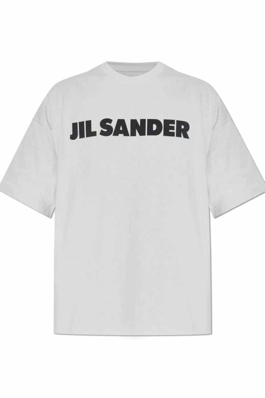 JIL SANDER BIAŁY T-shirt z logo
