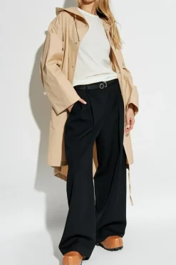 JIL SANDER+ BIAŁY T-shirt z logo