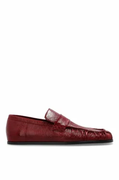 JIL SANDER BORDO Skórzane buty