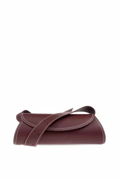 JIL SANDER BORDO Torba na ramię ‘Canollo Small’