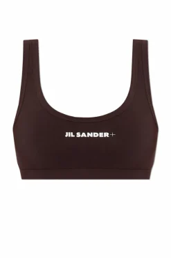 JIL SANDER+ BRĄZOWY Góra od kostiumu kąpielowego