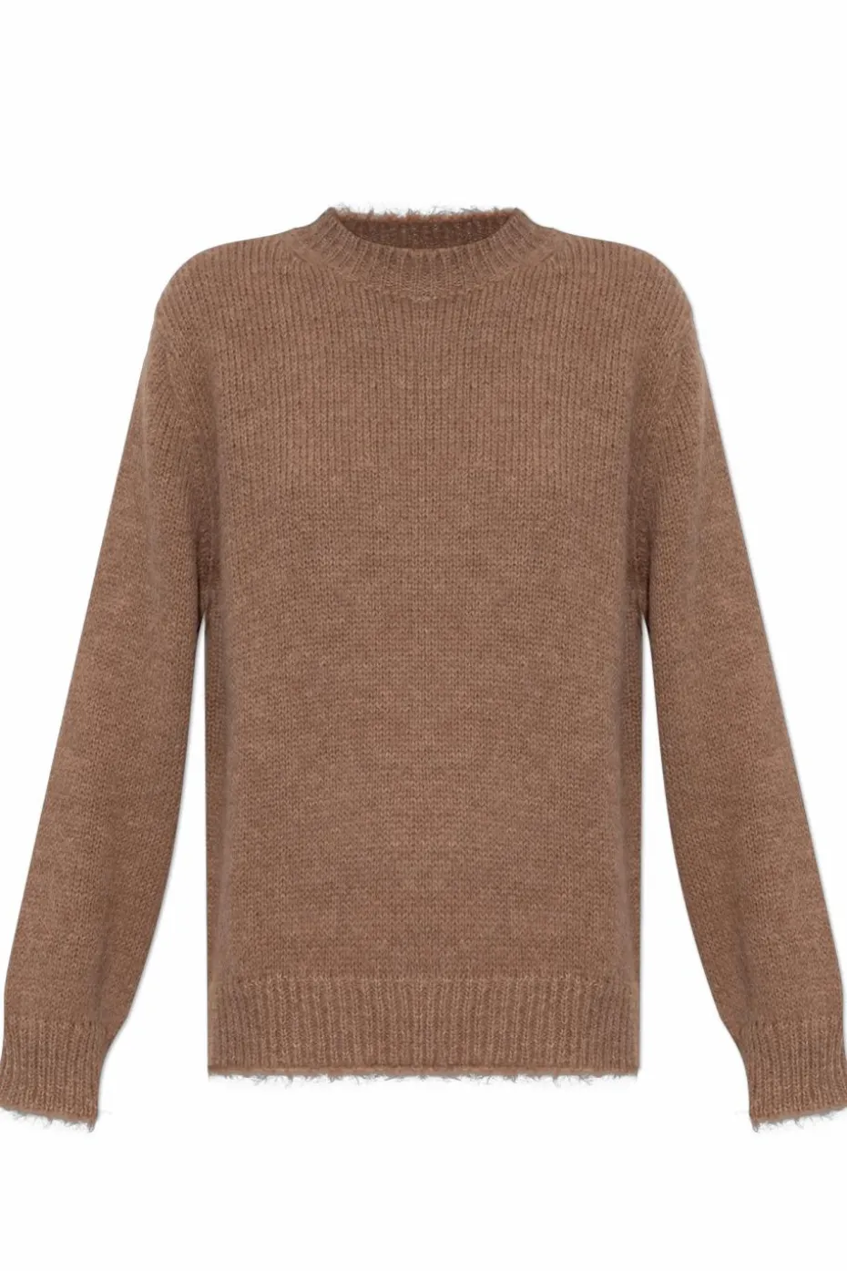 JIL SANDER+ BRĄZOWY Wełniany sweter