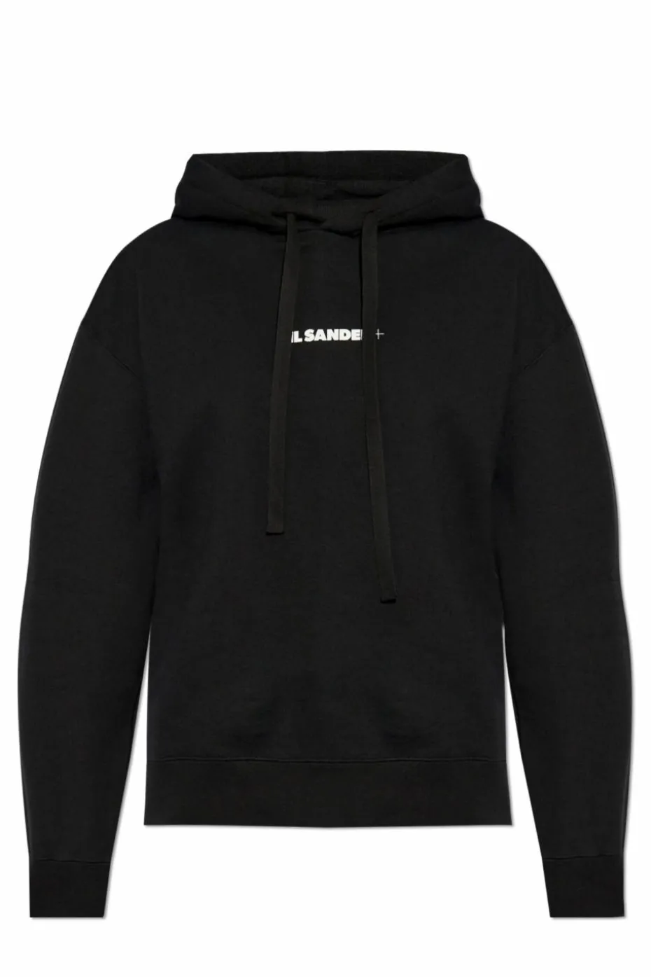JIL SANDER+ CZARNY Bluza z kapturem