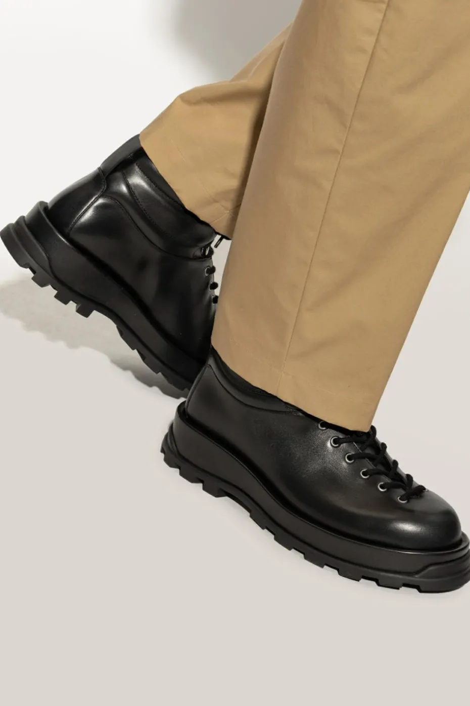 JIL SANDER+ CZARNY Buty za kostkę