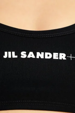 JIL SANDER+ CZARNY Góra od kostiumu kąpielowego
