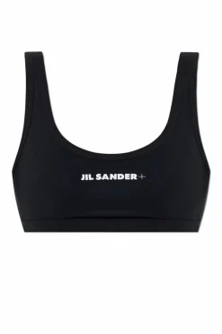 JIL SANDER+ CZARNY Góra od kostiumu kąpielowego