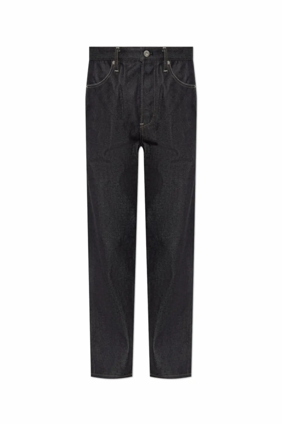 JIL SANDER CZARNY Jeansy z logo
