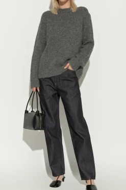 JIL SANDER CZARNY Jeansy z logo