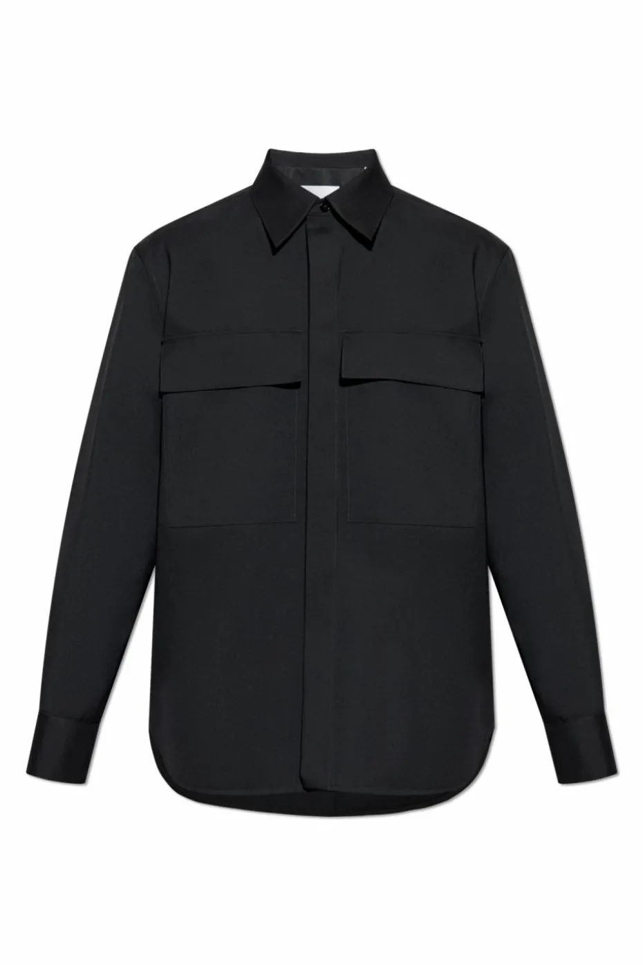 JIL SANDER CZARNY Koszula z kieszeniami