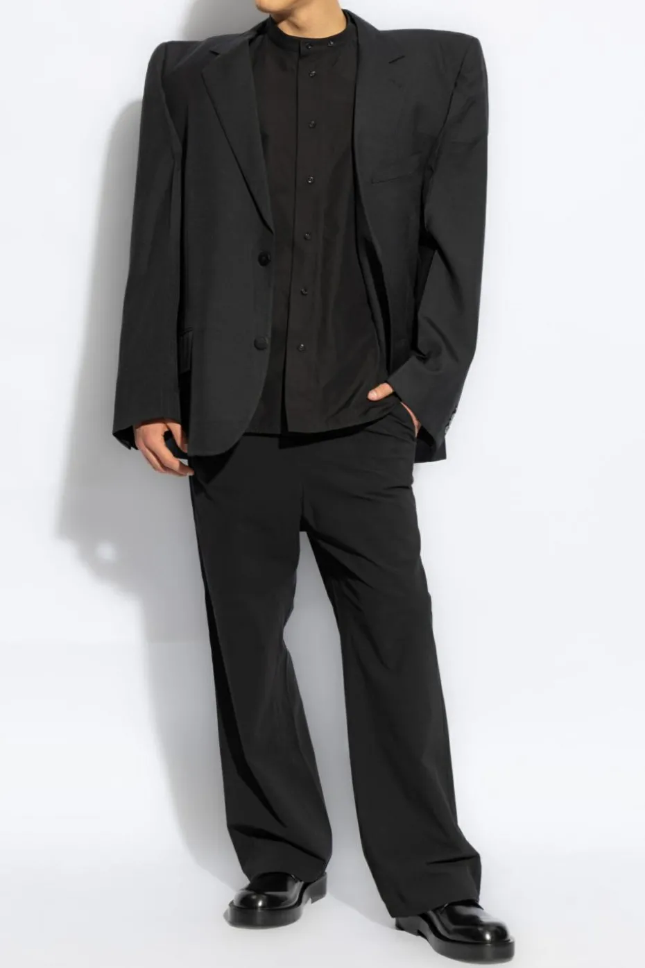 JIL SANDER CZARNY Koszula ‘Monday PM’
