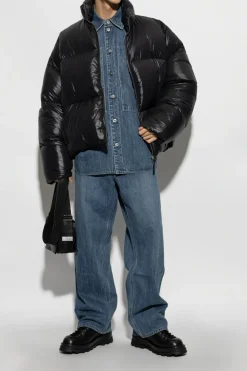 JIL SANDER+ CZARNY Kurtka puchowa