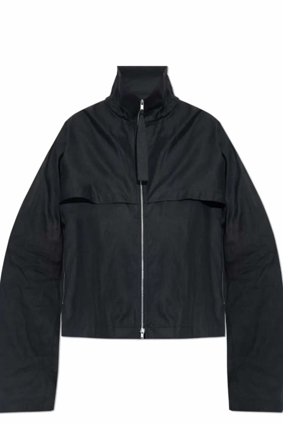 JIL SANDER CZARNY Kurtka ze stójką