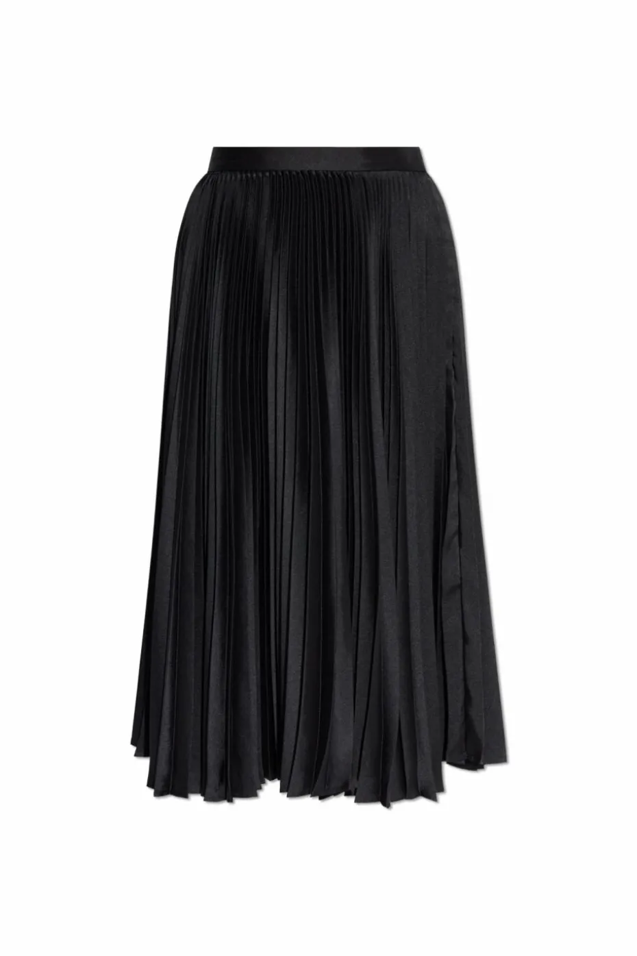 JIL SANDER CZARNY Plisowana spódnica