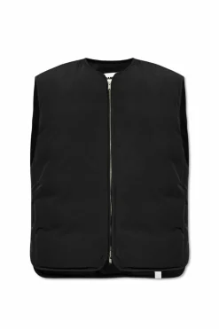 JIL SANDER+ CZARNY Puchowa kamizelka