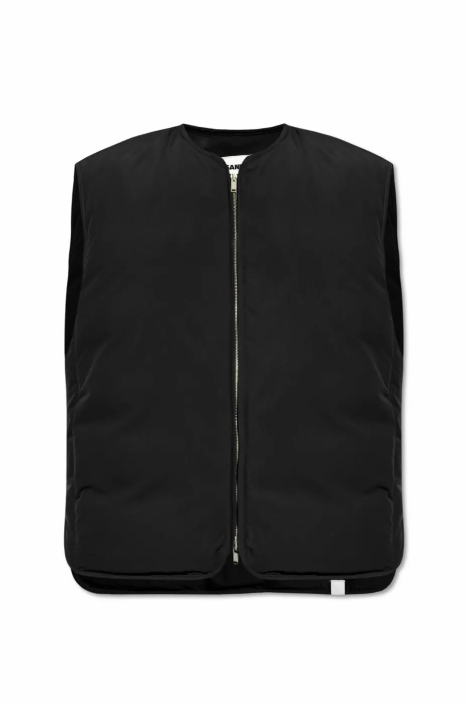 JIL SANDER+ CZARNY Puchowa kamizelka